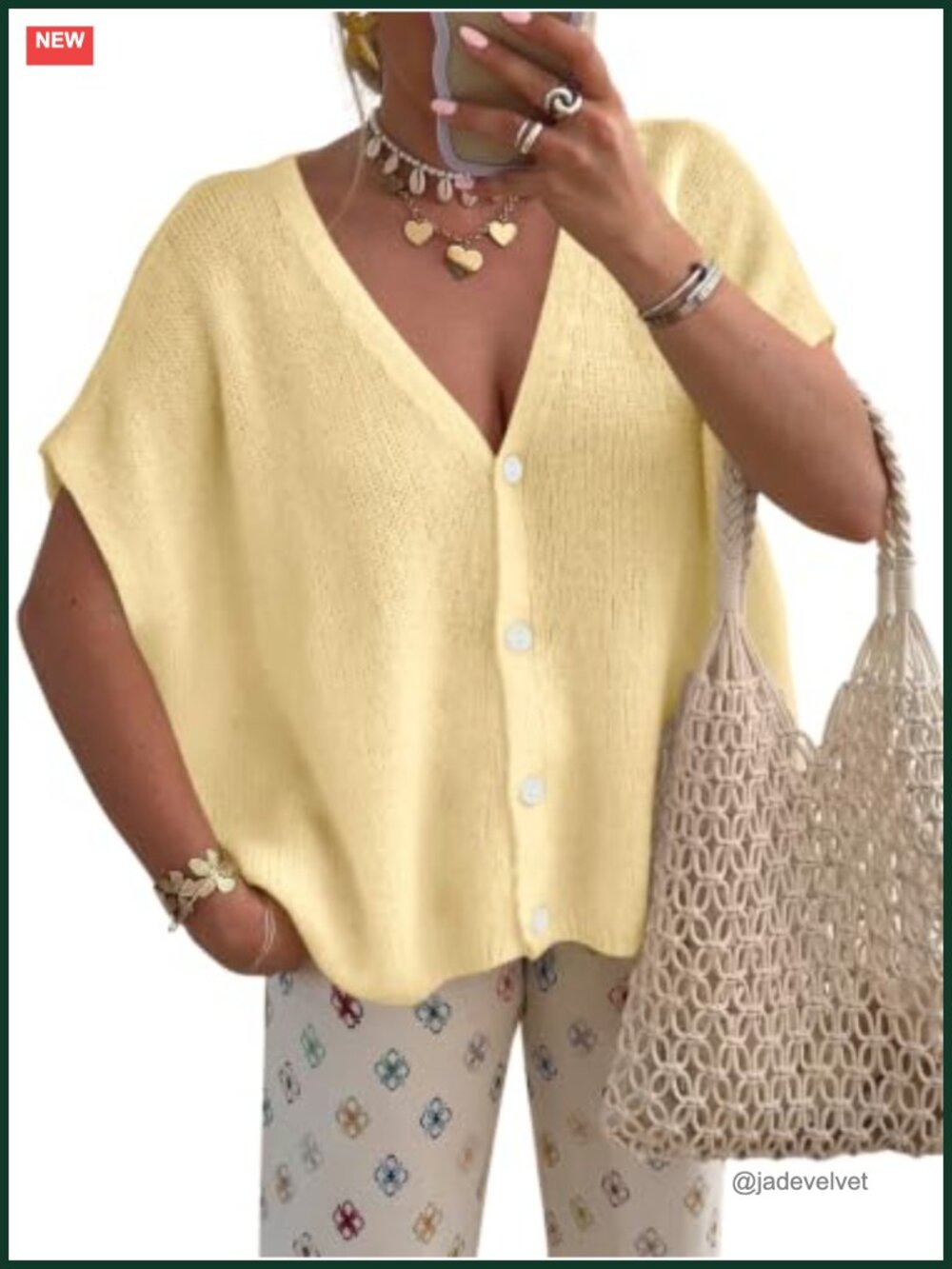PRETTYGARDEN Womens Oversized Button Up V Neck Cardigan Sweater